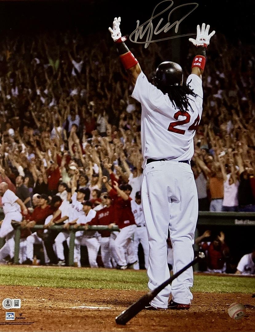 Manny Ramirez (Red Sox) signed 16x20 - Beckett COA